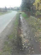 kopanie rowów  w ciagu dróg powiatowych  na terenie powiatu jarosławskiego